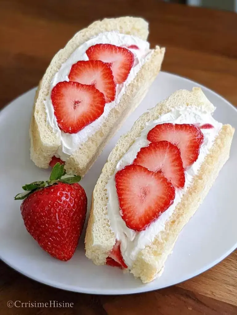 4-ingredient Strawberry Sando