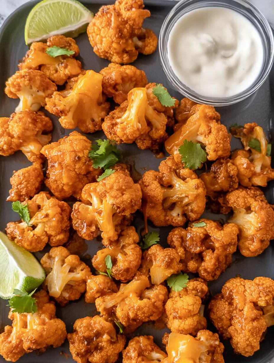 Air Fryer Buffalo Cauliflower