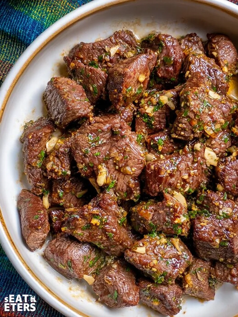 Air Fryer Garlic Butter Steak Bites