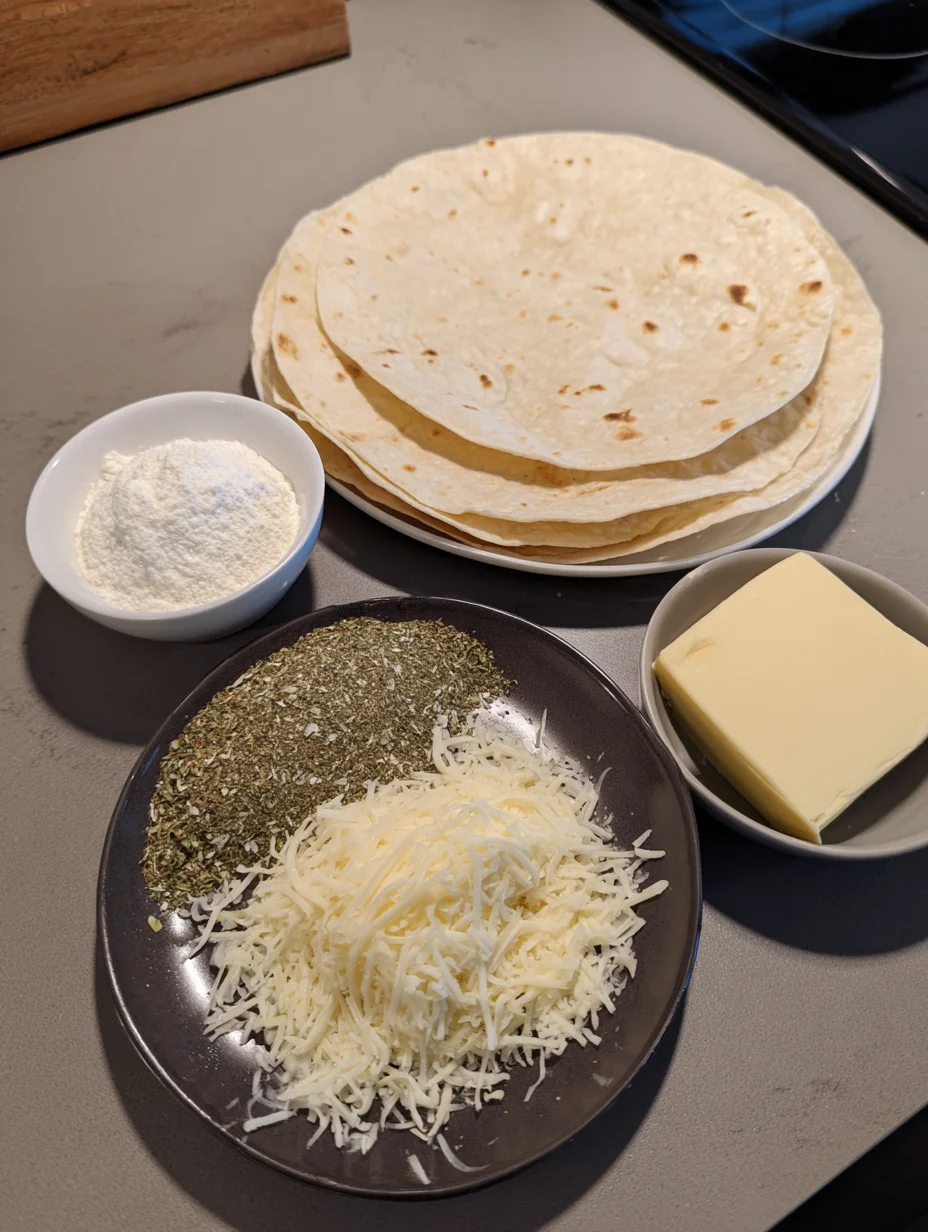 Air Fryer Tortilla Garlic Bread