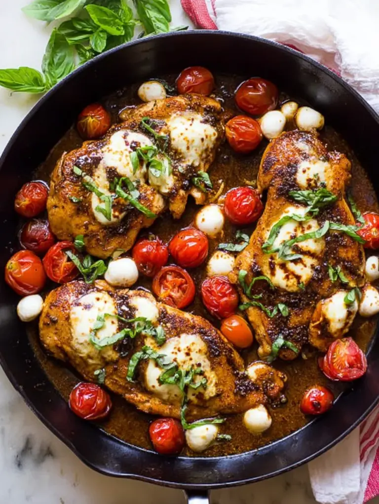 Balsamic Glazed One Pan Chicken