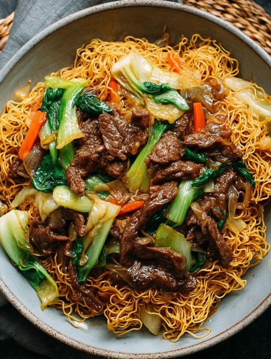 Beef Pan-Fried Noodles