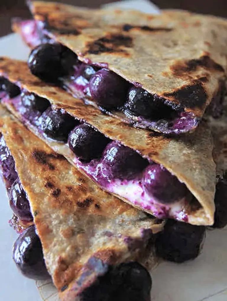 Blueberry Breakfast Quesadilla