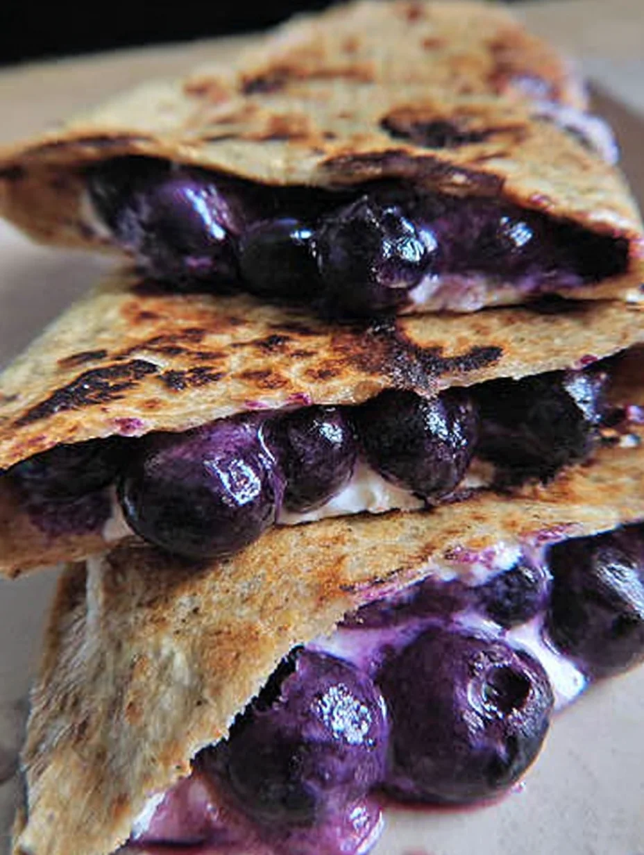 Blueberry Breakfast Quesadilla