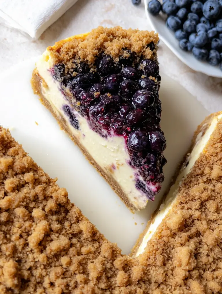 Blueberry Crumble Cheesecake