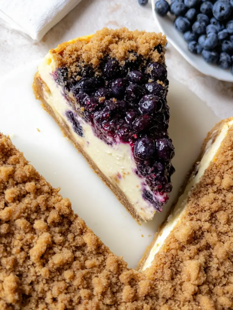 Blueberry Crumble Cheesecake