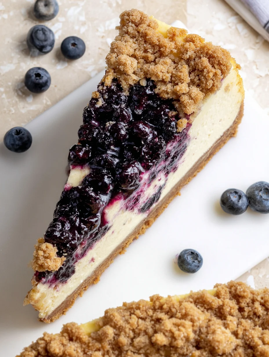 Blueberry Crumble Cheesecake