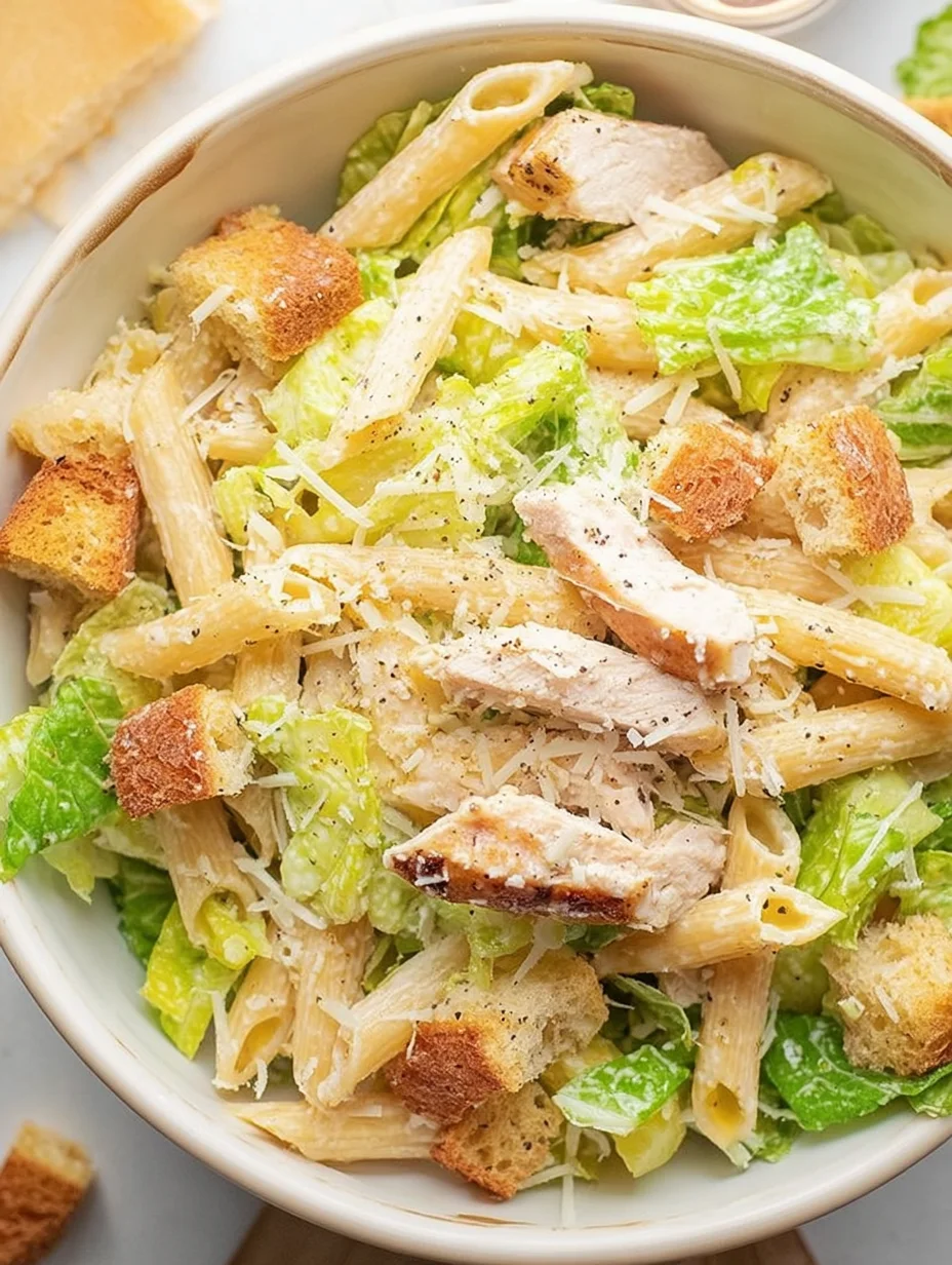 Chicken Caesar Pasta Salad