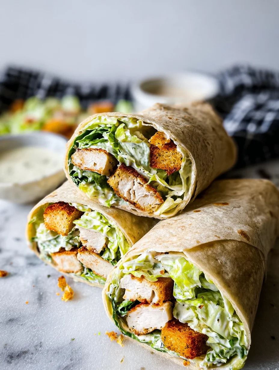 Chicken Caesar Wraps
