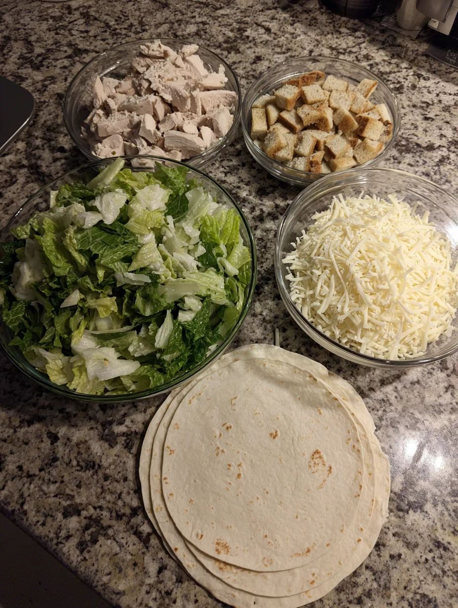 Chicken Caesar Wraps