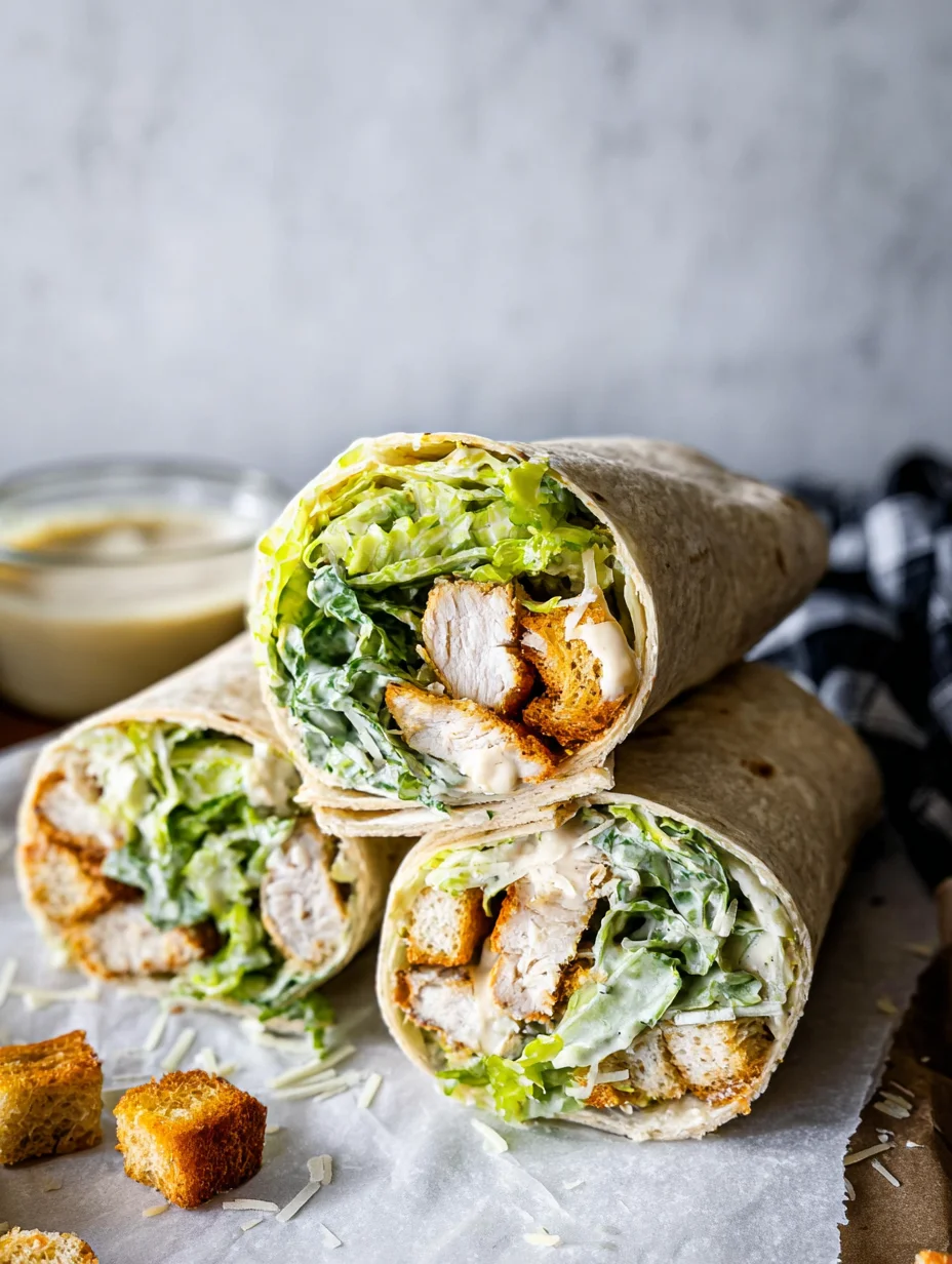 Chicken Caesar Wraps
