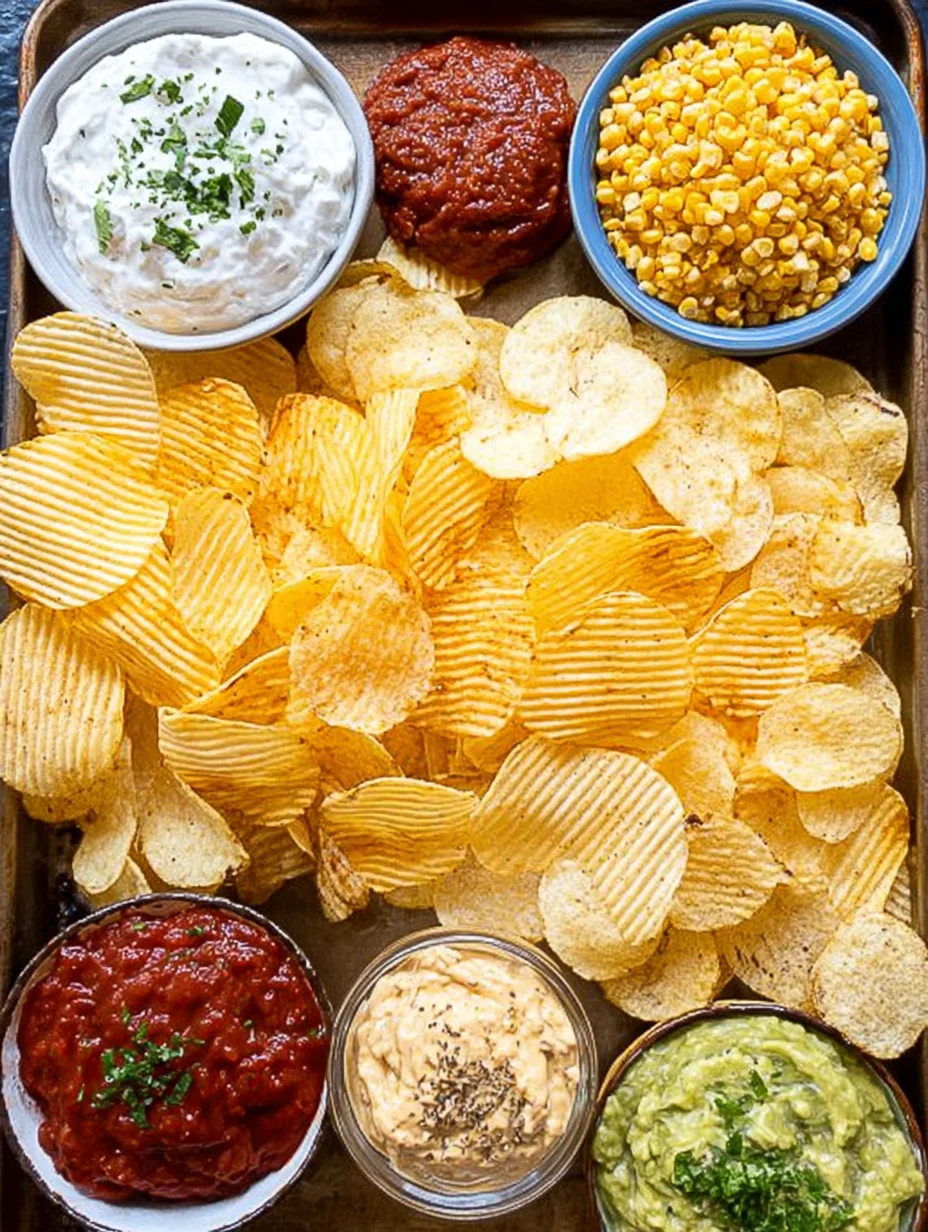 Chips and dip platter