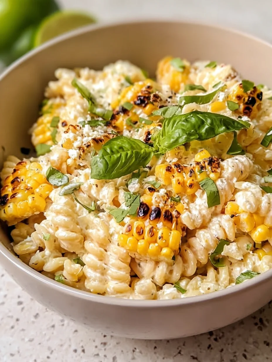 Creamy Street Corn Pasta Salad