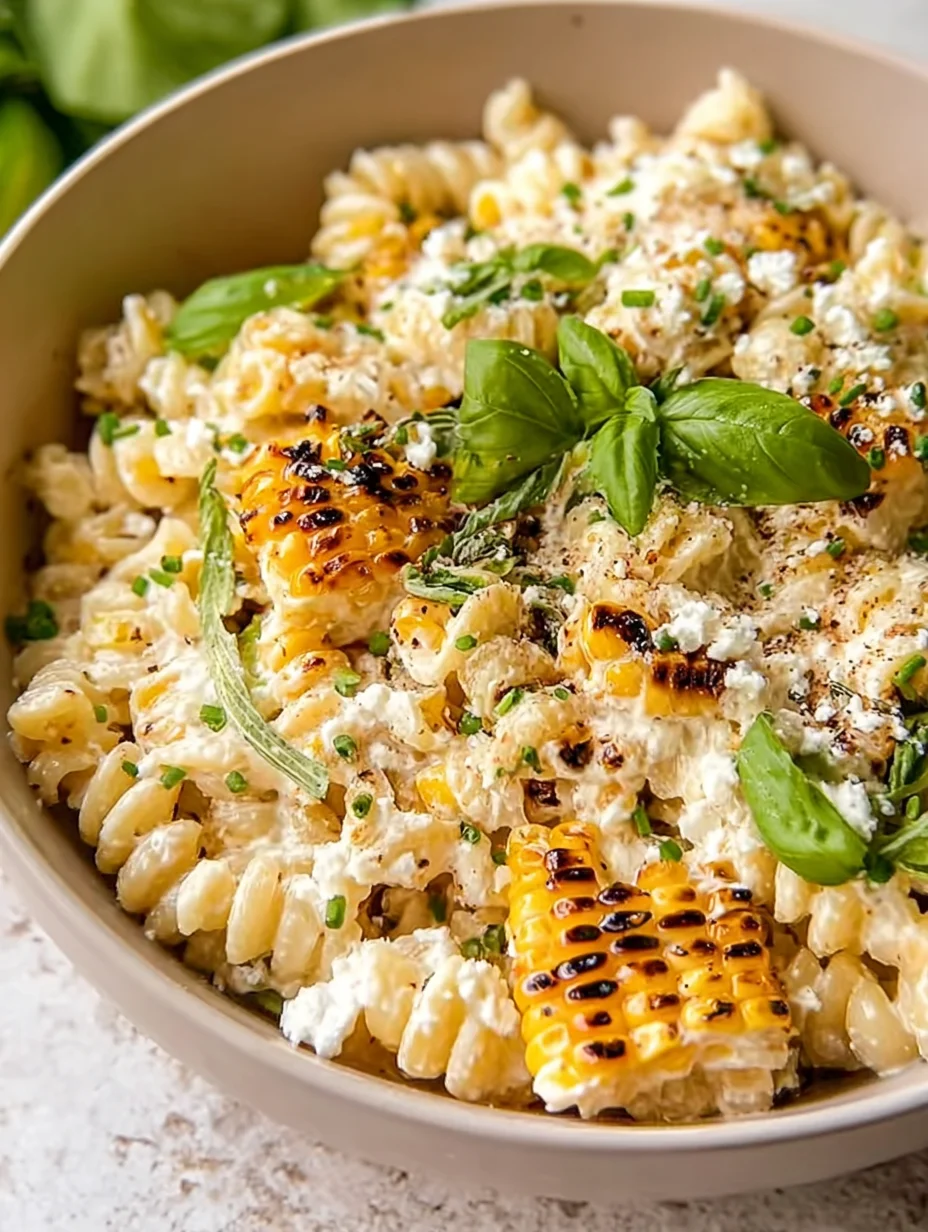Creamy Street Corn Pasta Salad