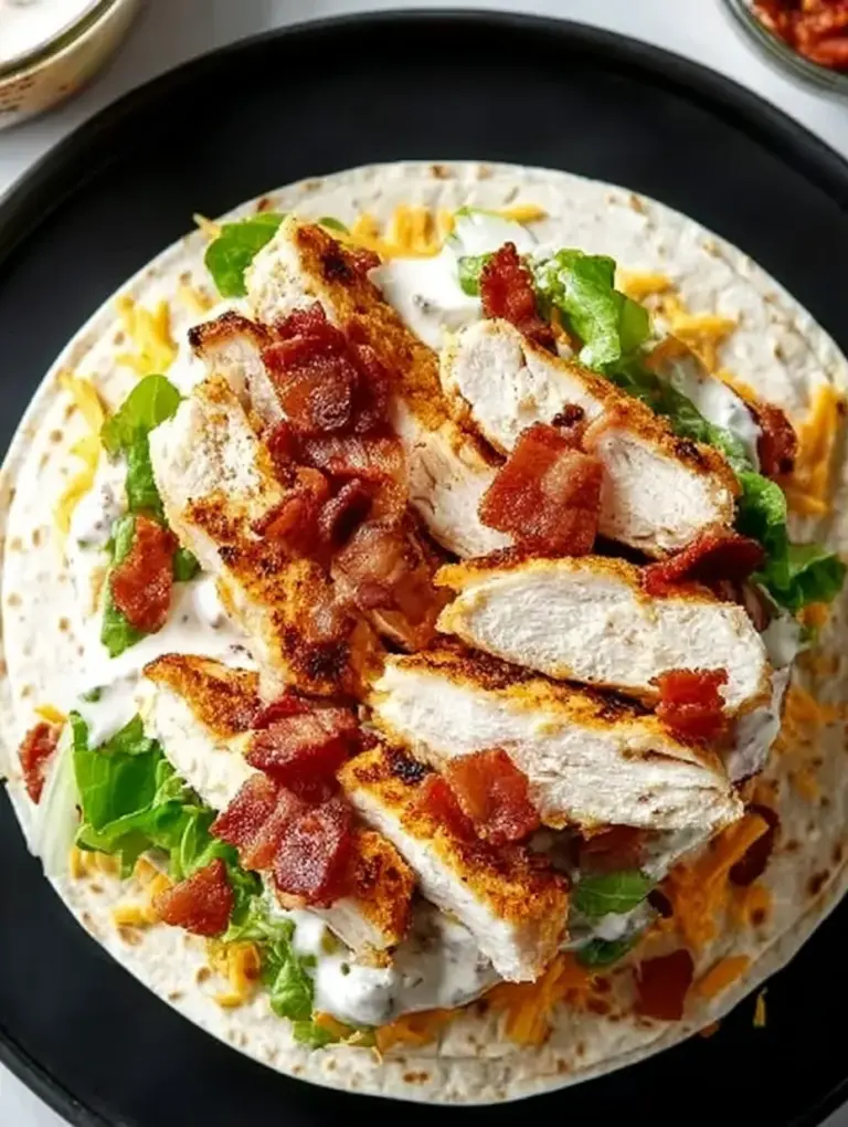 Crispy Chicken Bacon Ranch Wrap