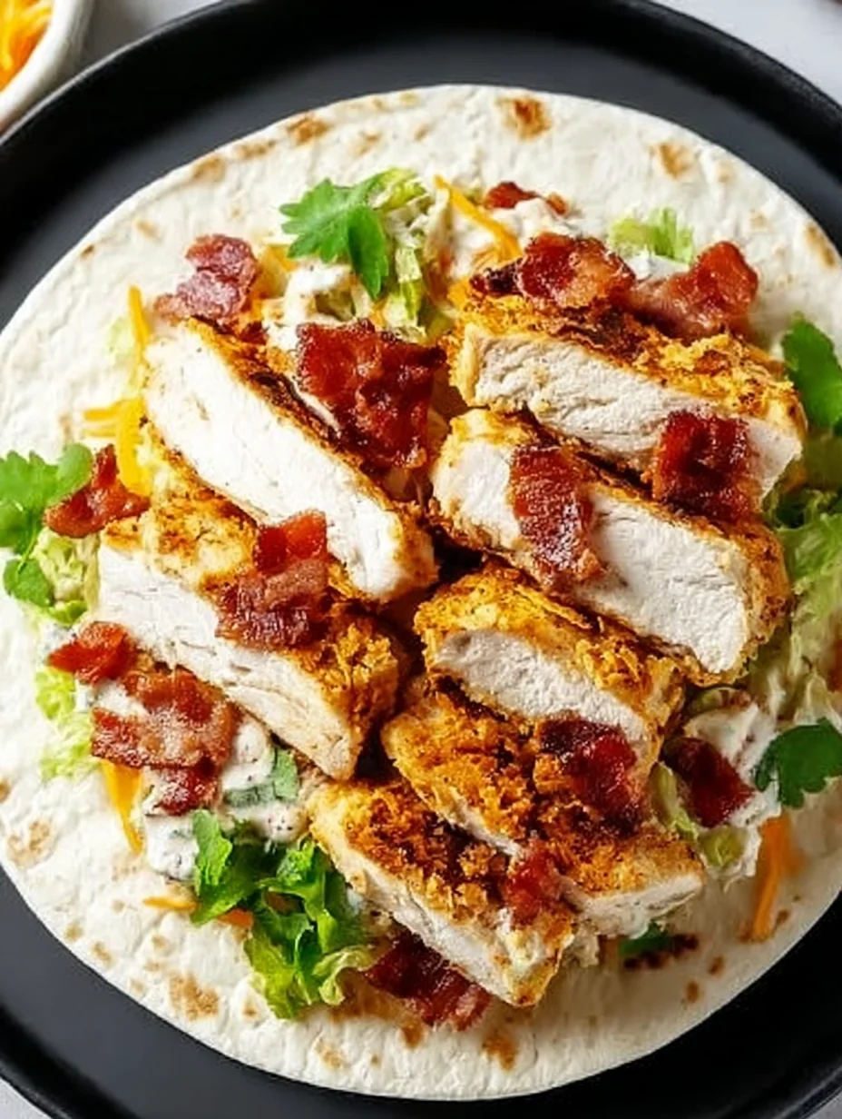 Crispy Chicken Bacon Ranch Wrap