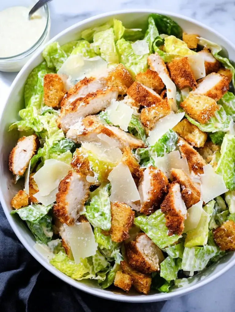 Crispy Chicken Caesar Salad