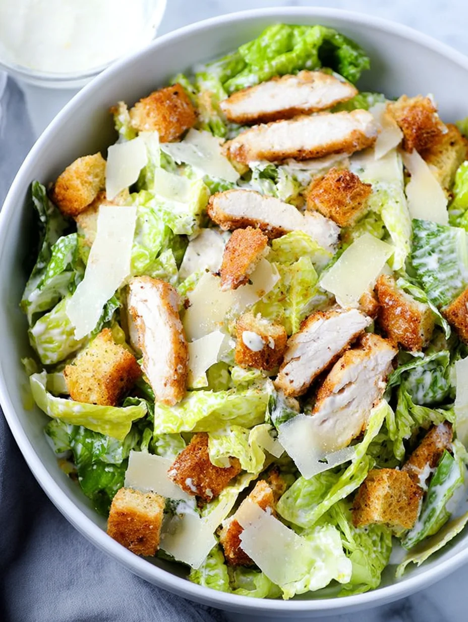 Crispy Chicken Caesar Salad