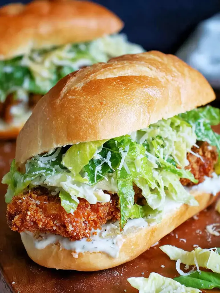 Crispy Chicken Caesar Sandwich