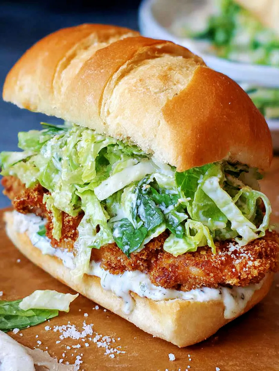 Crispy Chicken Caesar Sandwich