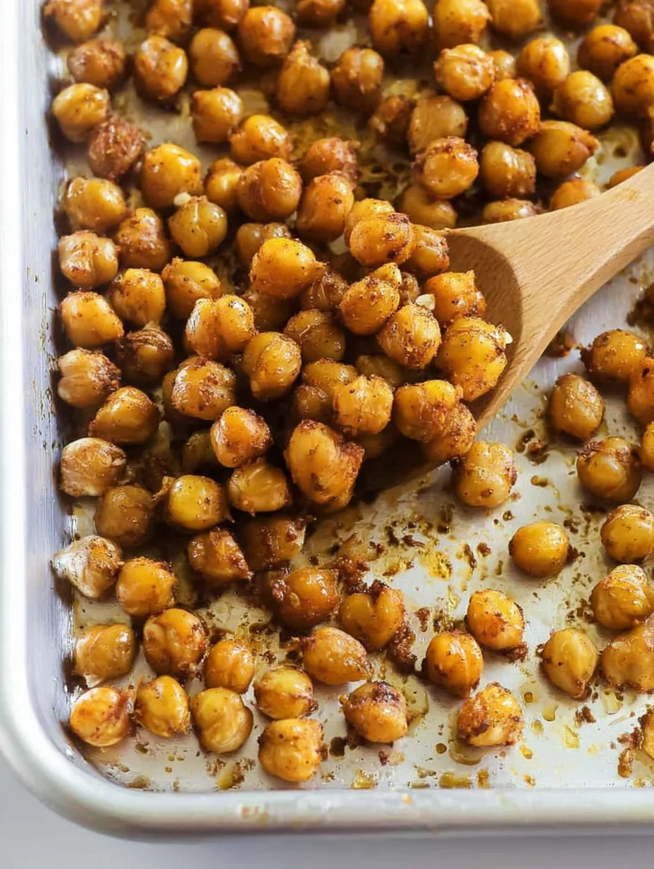Easy Crispy Oven Roasted Chickpeas