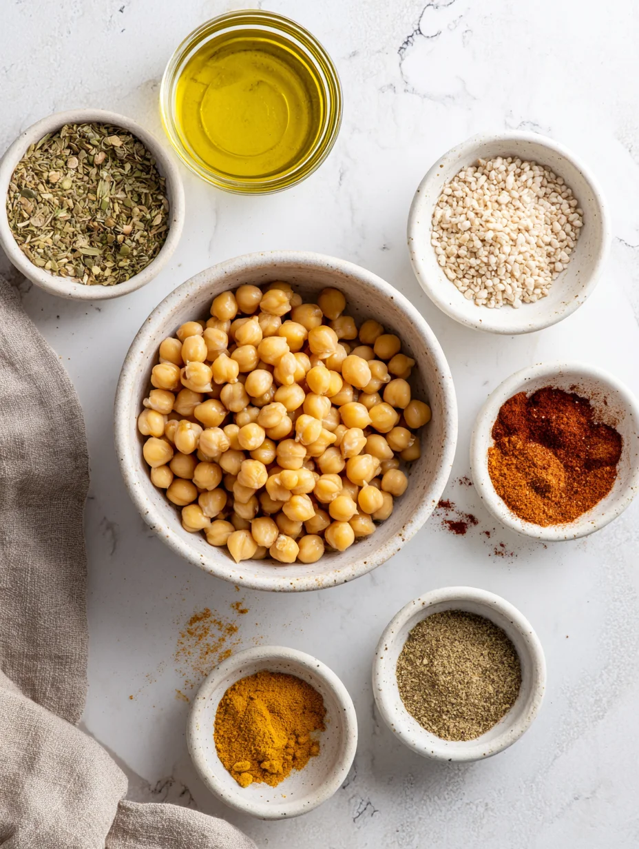 Easy Crispy Oven Roasted Chickpeas