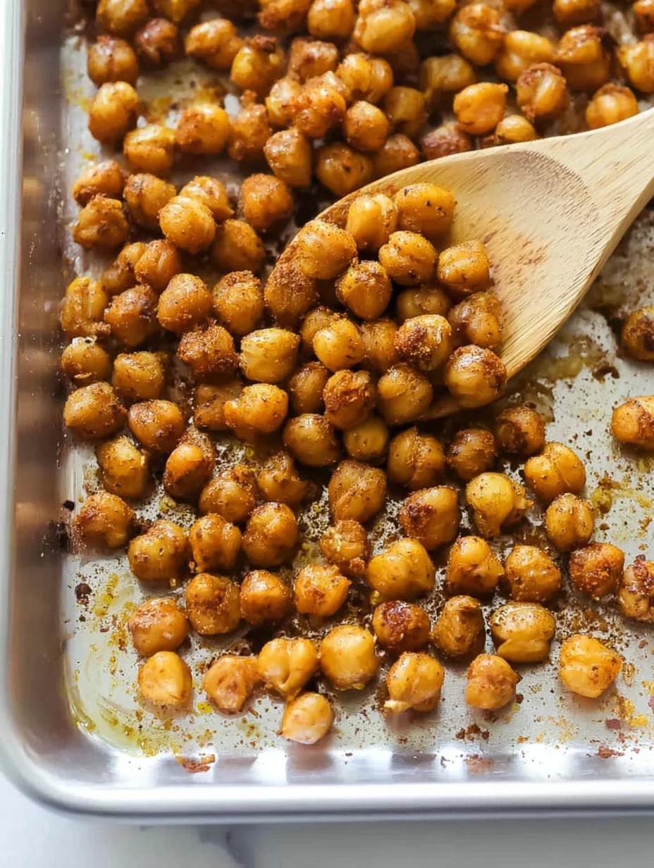 Easy Crispy Oven Roasted Chickpeas