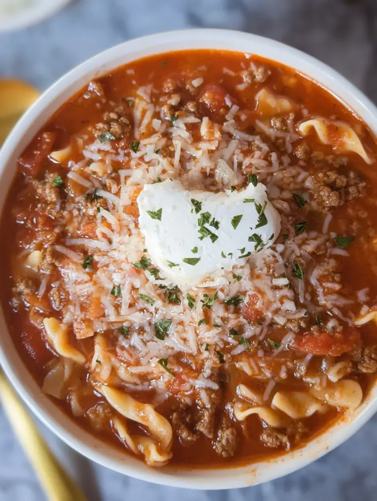 Easy Lasagna Soup