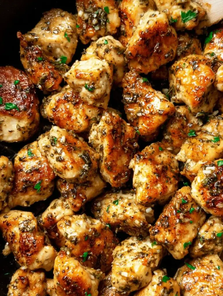 15-Minute Garlic Butter Chicken Bites: Easy One-Pan Recipe