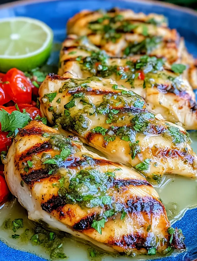 Grilled Salsa Verde Pepper Jack Chicken