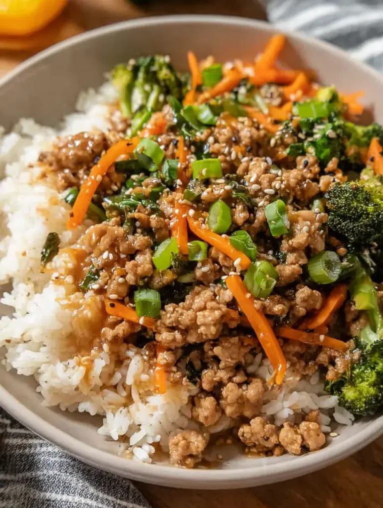 Ground Turkey Teriyaki Stir Fry