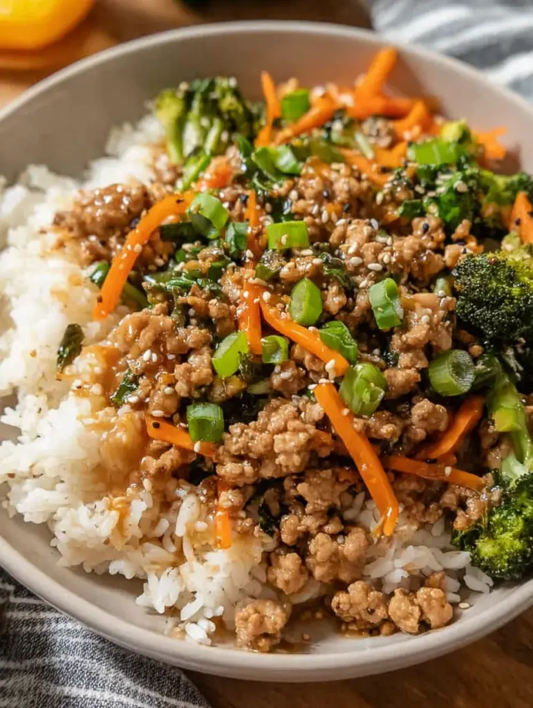 Ground Turkey Teriyaki Stir Fry