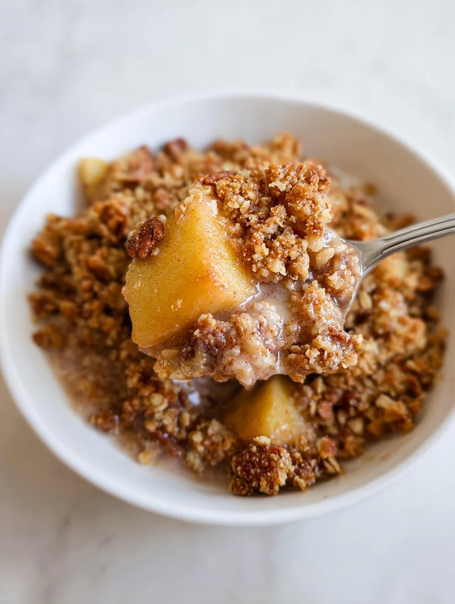 Healthy Breakfast Apple Crumble