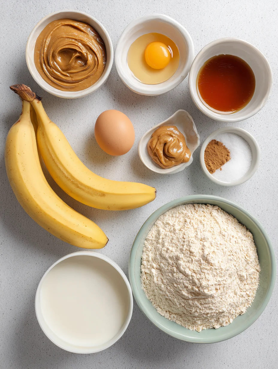 Healthy Peanut Butter Banana Muffins