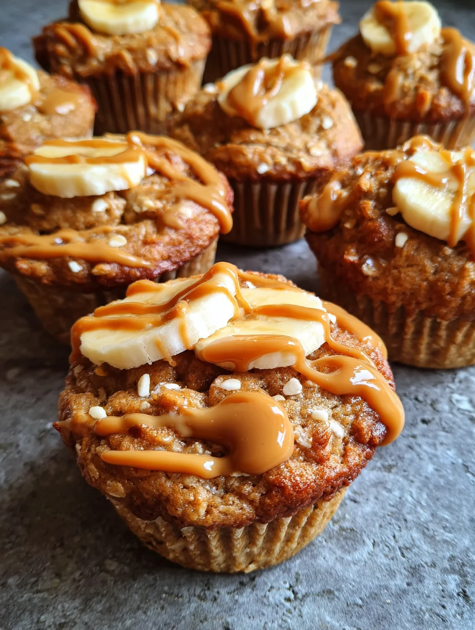 Healthy Peanut Butter Banana Muffins