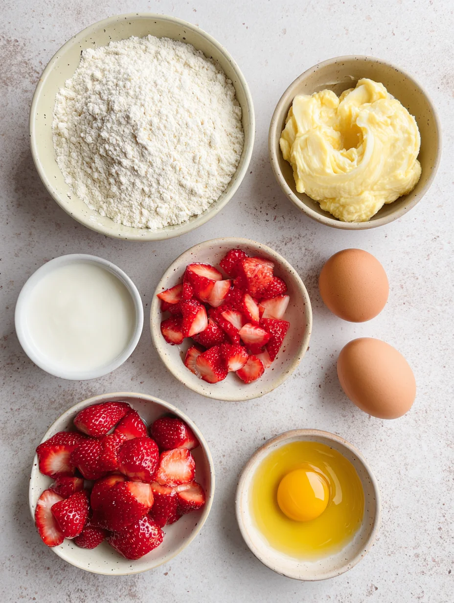 Healthy Strawberry Banana Yogurt Muffins