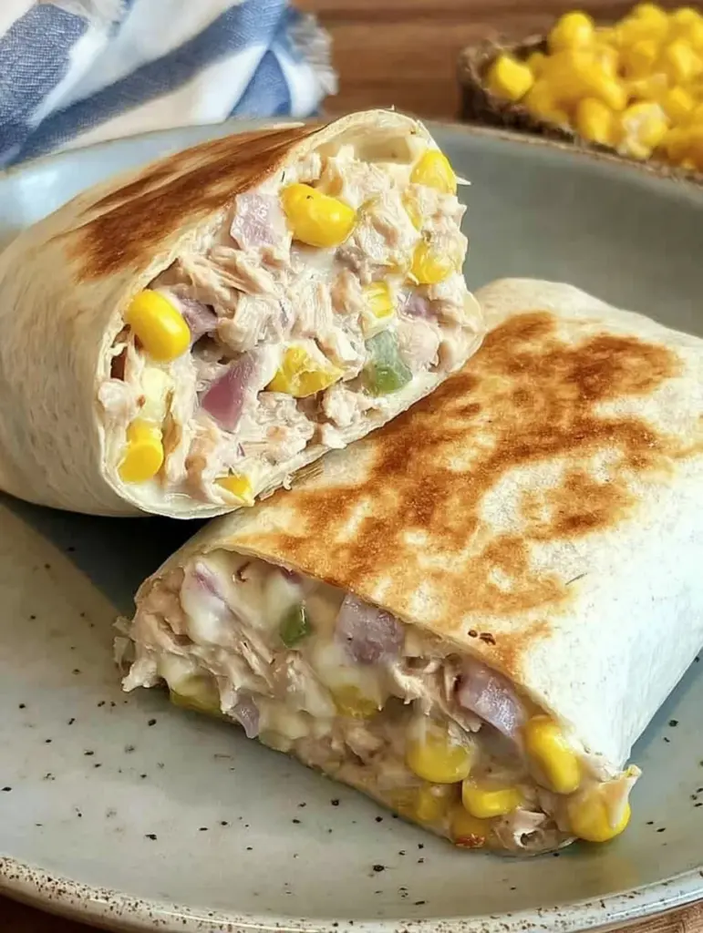 Healthy Tuna Melt Wrap