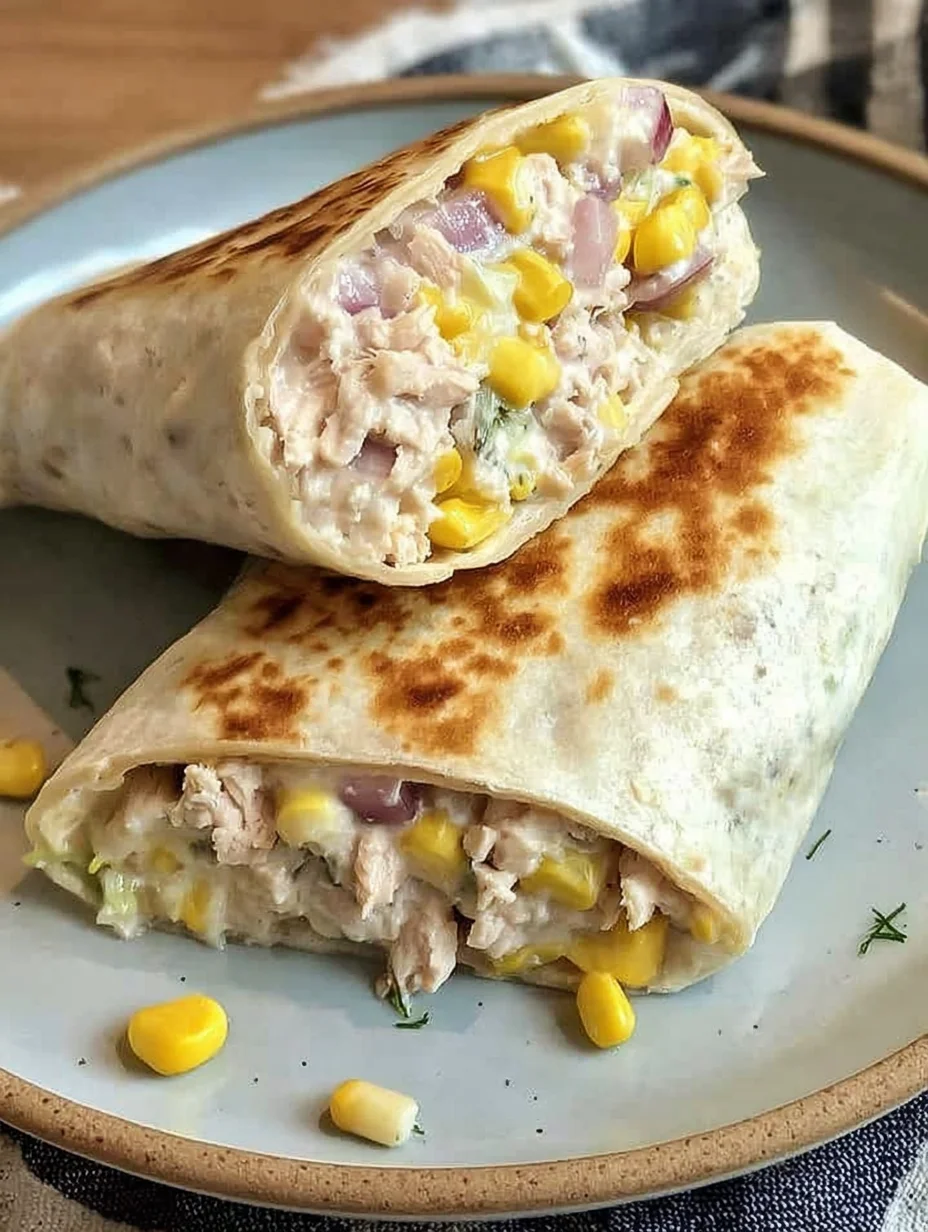 Healthy Tuna Melt Wrap