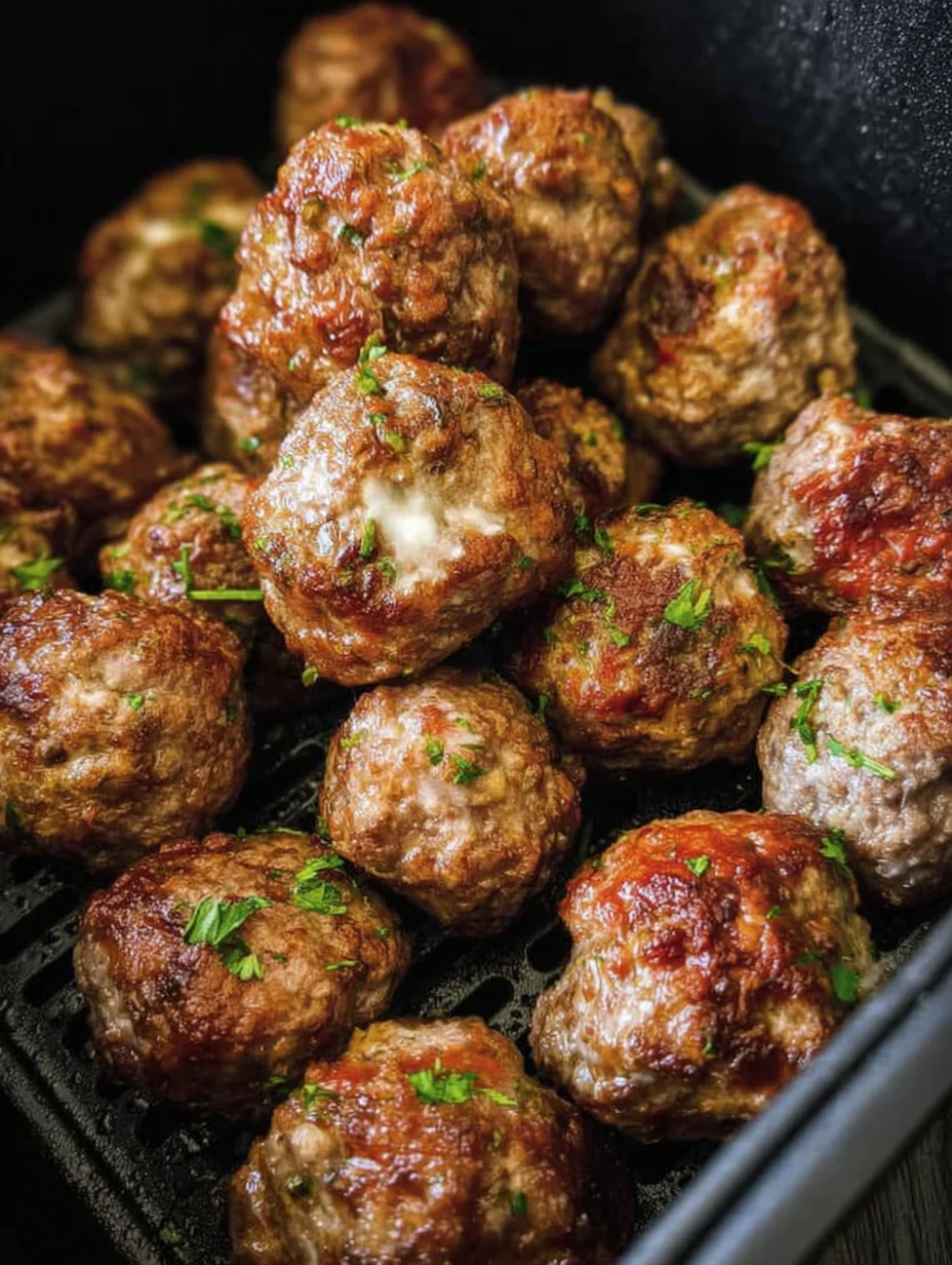 Juicy Air Fryer Meatballs