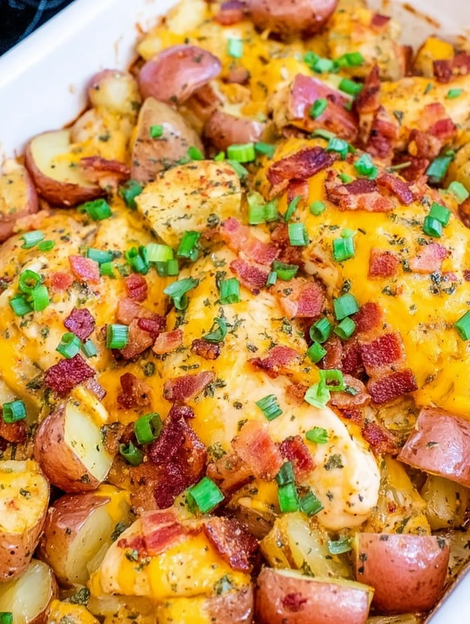 Loaded Chicken and Potato Casserole