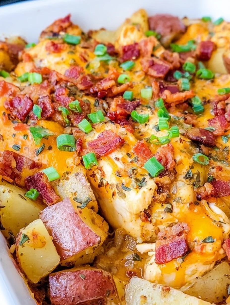 Loaded Chicken and Potato Casserole