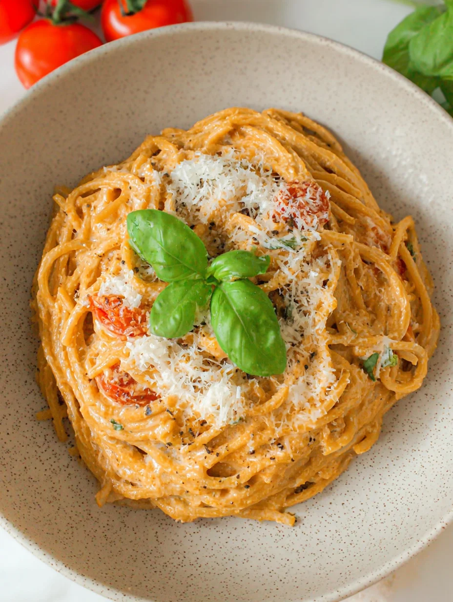 Roasted Tomato and Garlic Ricotta Pasta
