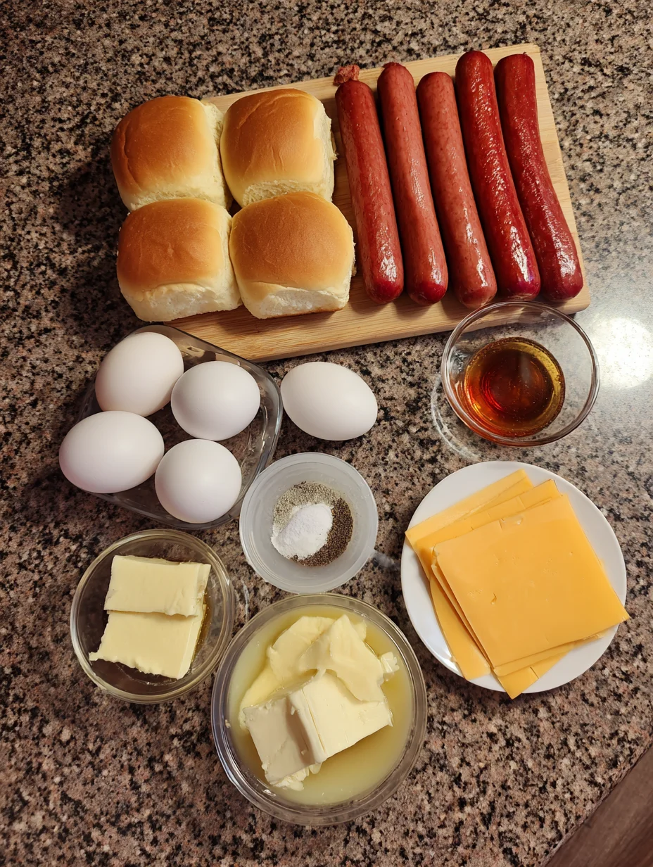 Sausage Egg and Cheese Breakfast Sliders