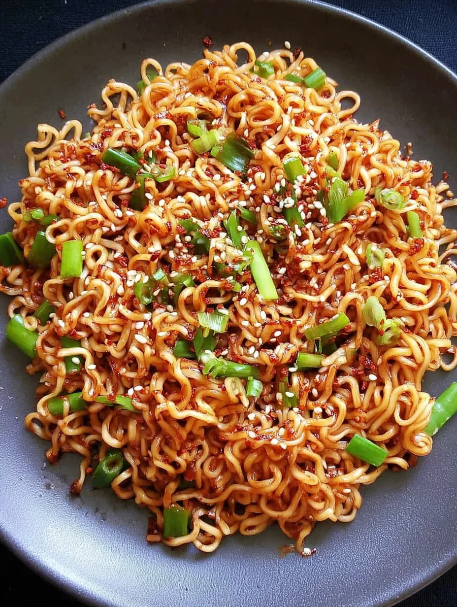 Sesame Garlic Ramen Noodles