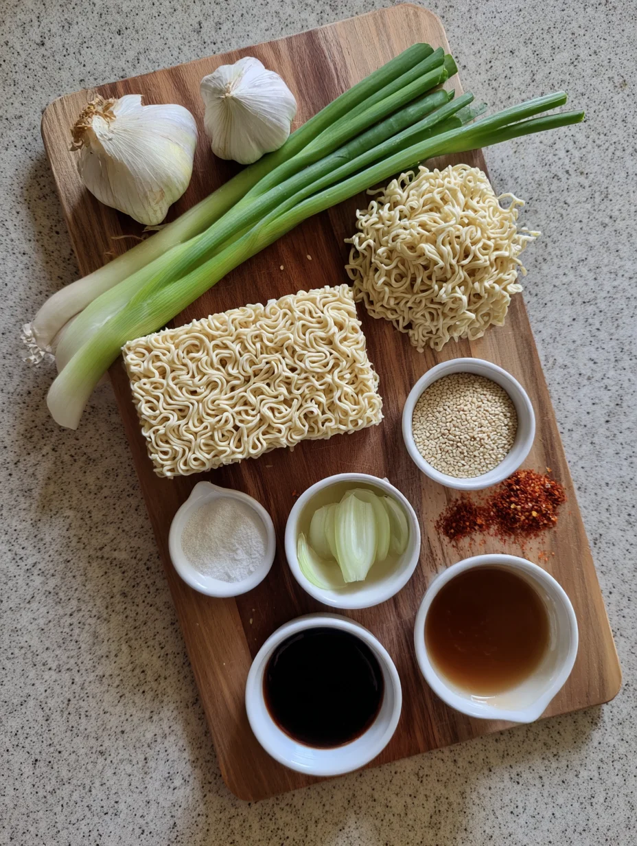 Sesame Garlic Ramen Noodles