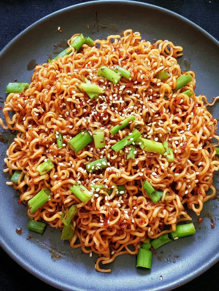 Sesame Garlic Ramen Noodles