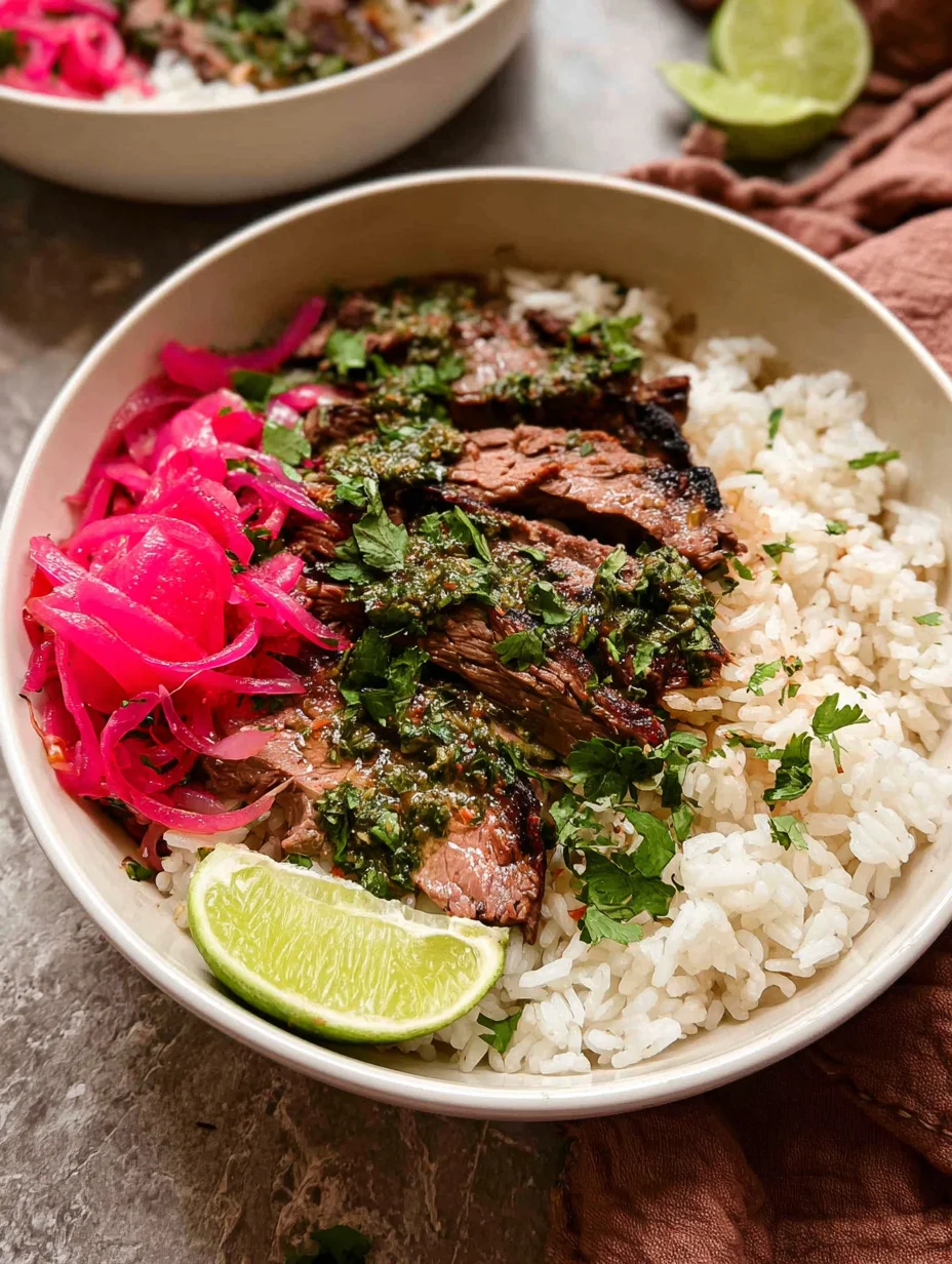 Skirt Steak Rice Bowls