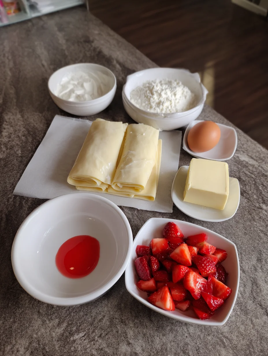 Strawberry Cream Cheese Heart Danishes