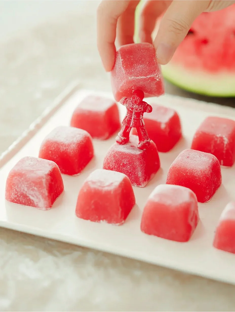 Watermelon Mochi