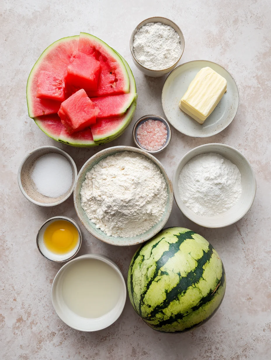 Watermelon Mochi